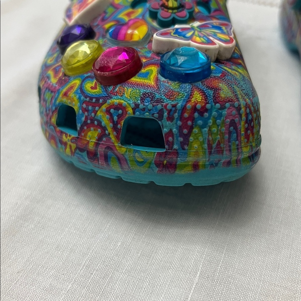 ๐๏ธBOGO FREE CROCS Lisa Frank hearts design size C13 - Picture 4 of 11
